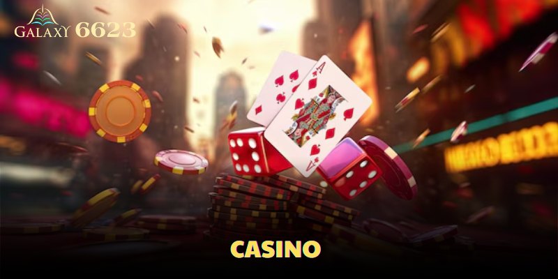 Sảnh casino tại 6623 là nơi hội tụ những trò chơi casino kinh điển